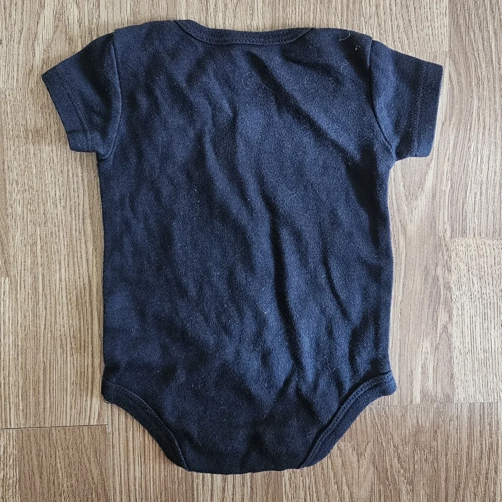 Kidgets Black 'Security' Baby Bodysuit